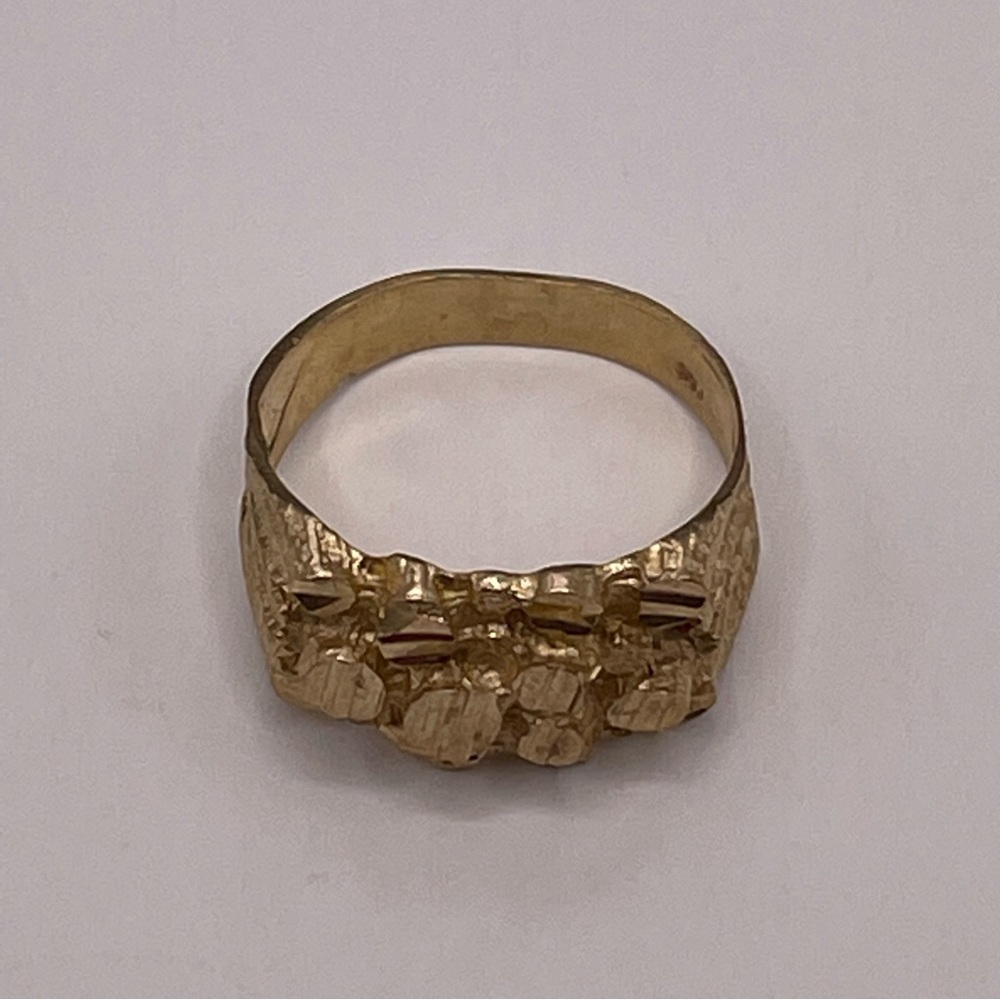 Vintage 10K Men’s Nugget Ring - Picture 1 of 4